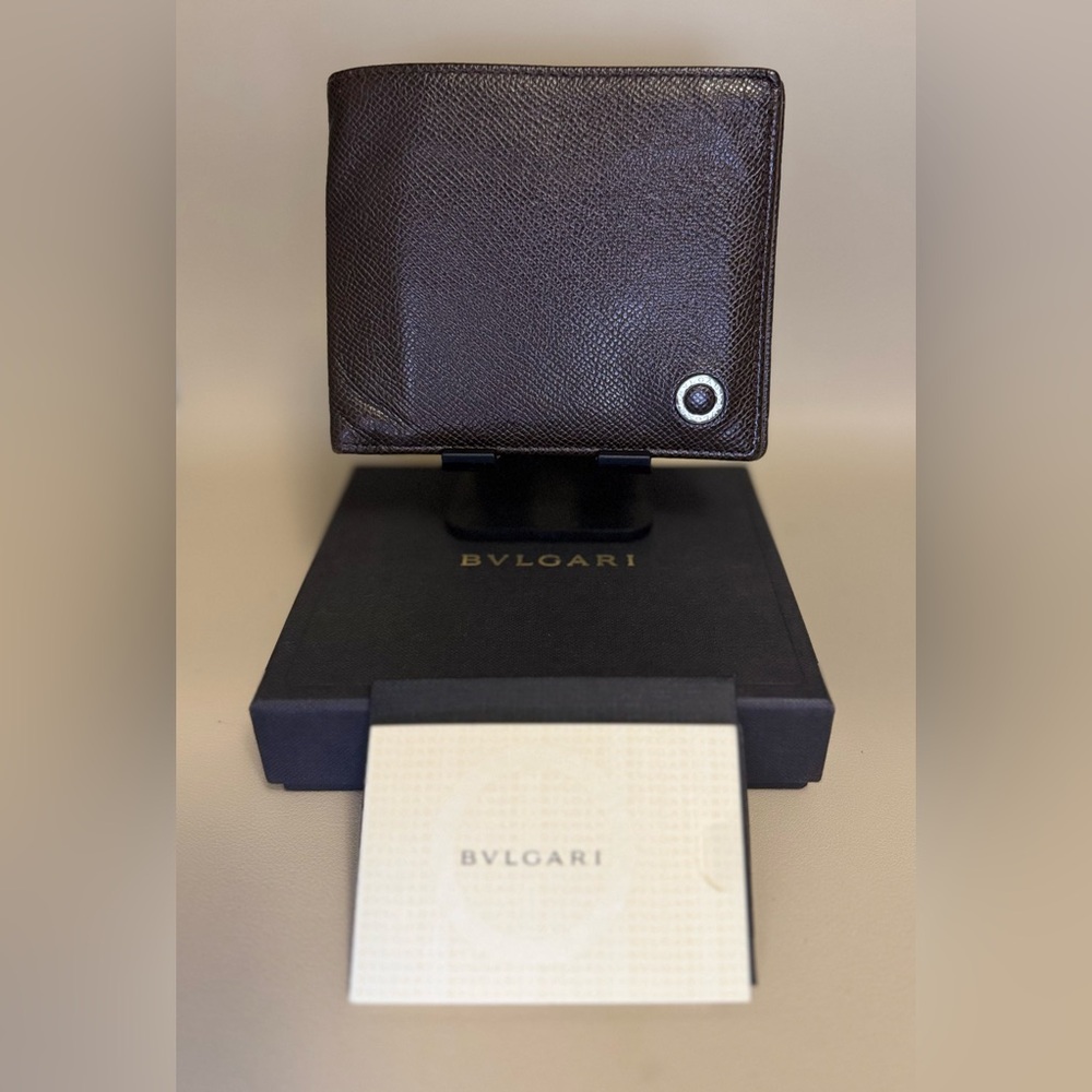 BVLGARI - Men’s Leather Bi-fold Wallet